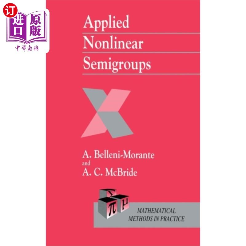 海外直订applied nonlinear semigroups 应用非线性半群