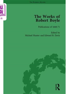 海外直订Works of Robert Boyle, Part I Vol 6 罗伯特·波义耳作品，第一部分，第6卷