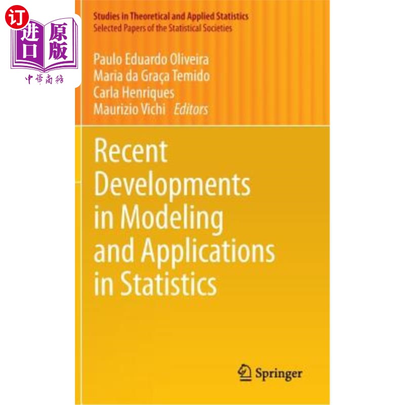 海外直订Recent Developments in Modeling and Applications in Statistics 统计学建模与应用的最新进展