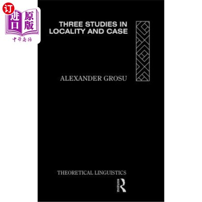 海外直订Three Studies in Locality and Case 地方性与个案研究