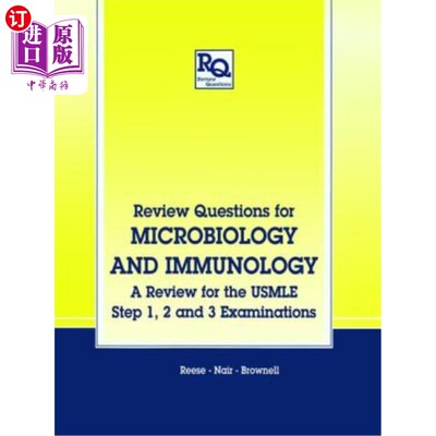 海外直订Review Questions for Microbiology and Immunology: A Review for the Usmle, Step 1 微生物学和免疫学复习题：Us