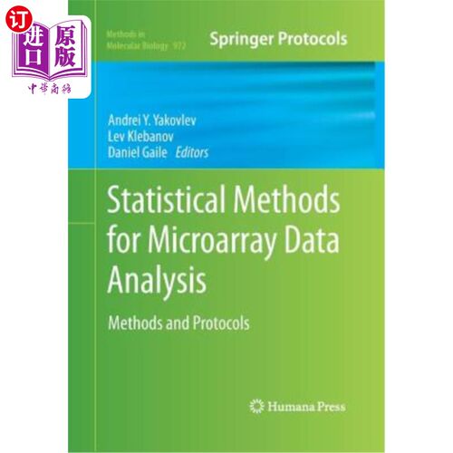 海外直订医药图书Statistical Methods for Microarray Data Analysis: Methods and Protocols 微阵列数据分析的统计方法:方