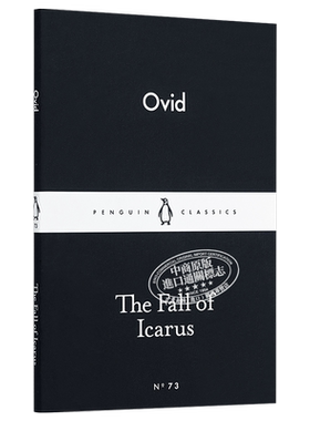 现货 LBS 73 The Fall of Icarus 英文原版 小黑书 73 奥维德 堕落的伊卡路斯 企鹅小黑书 经典名著【中商原版】