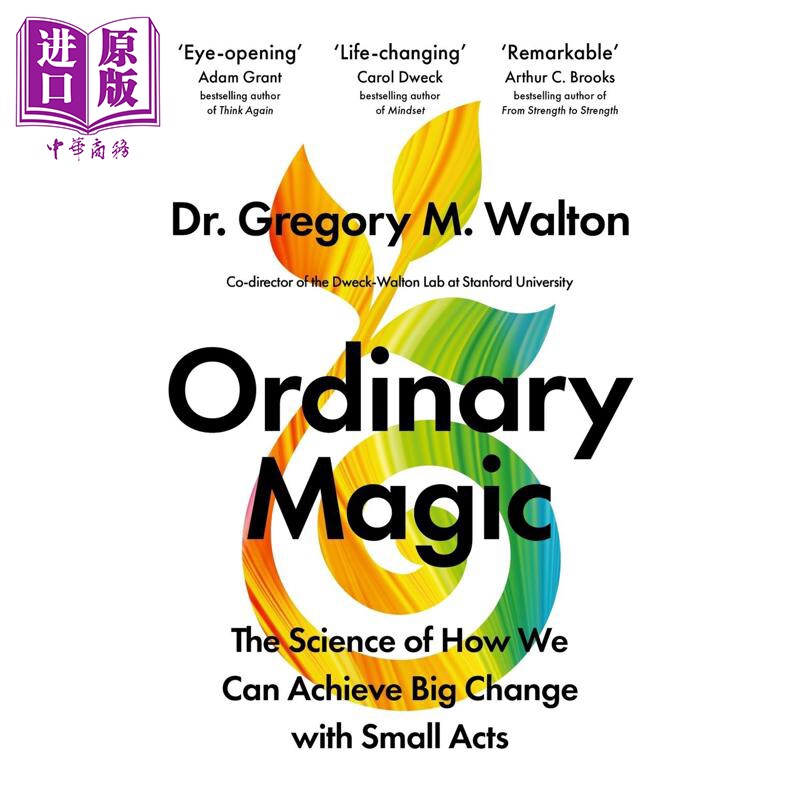 预售 平凡的魔力 我们如何通过小小的行动实现大变化的科学 Ordinary Magic 英文原版 Gregory M. Walton【中商原版】