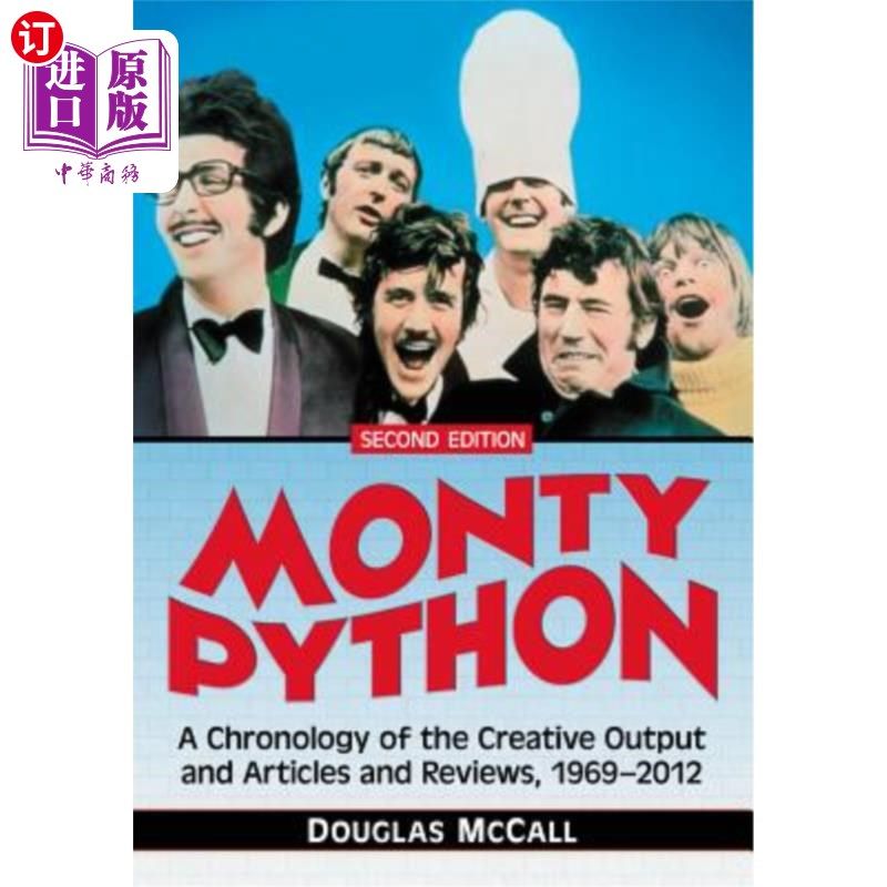 海外直订Monty Python: A Chronology, 1969-2012, 2D Ed. 巨蟒:年表，1969-2012,2D版。
