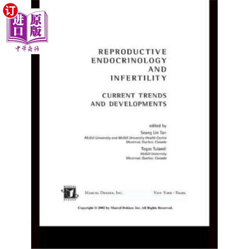 海外直订医药图书Reproductive Endocrinology and Infertility: Current Trends and Developments 生殖内分泌学与不孕症:当