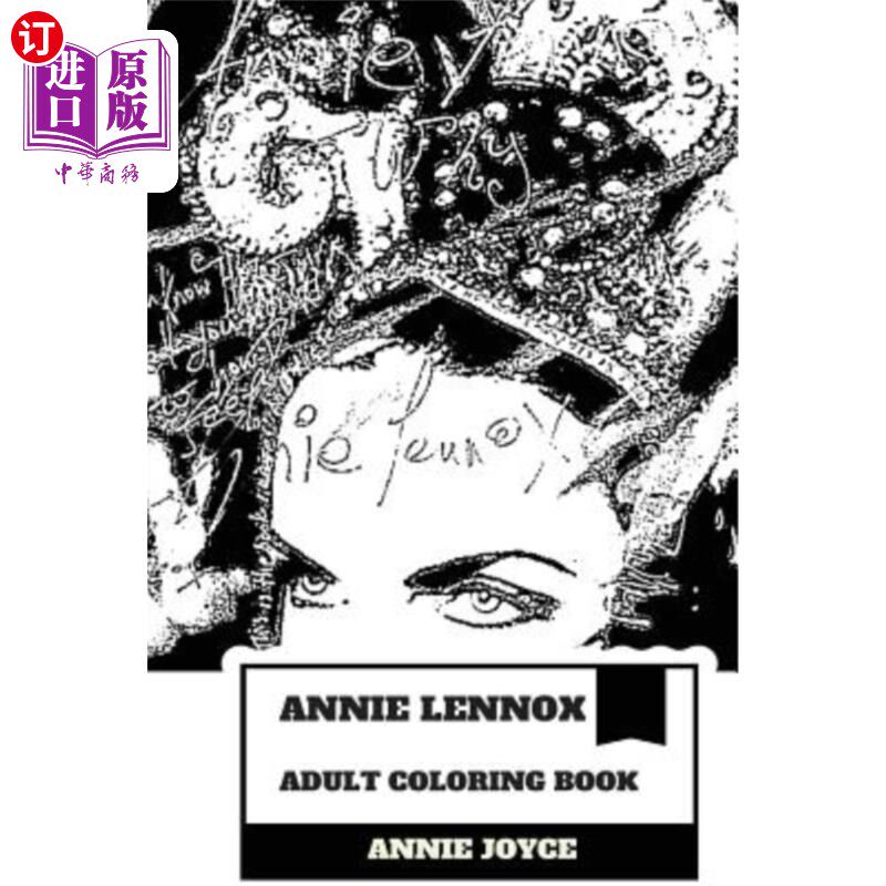 海外直订Annie Lennox Adult Coloring Book: Greatest White Soul Singer and Multiple Brits  安妮·伦诺克斯成人彩绘书：