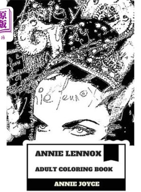 海外直订Annie Lennox Adult Coloring Book: Greatest White Soul Singer and Multiple Brits  安妮·伦诺克斯成人彩绘书：