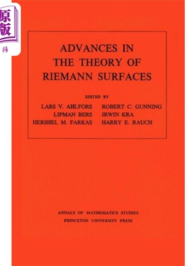 现货 黎曼曲面理论的进展  Advances in the Theory of Riemann Surfaces Lars Valerian Ahlfors 英文原版【中商原版】