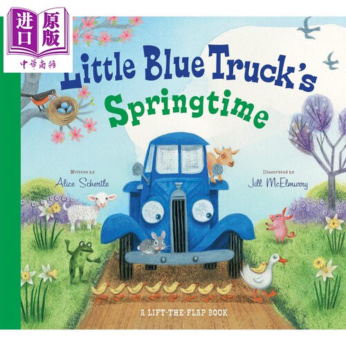 Little Blue Truck's Springtime 蓝色小卡车，春天来了 英文原版 进口原版 4岁以上 儿童纸板书 Alice Schertle【中商原版】