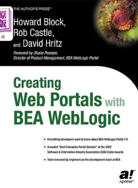 海外直订Creating Web Portals with BEA Weblogic 使用BEA Weblogic创建Web门户