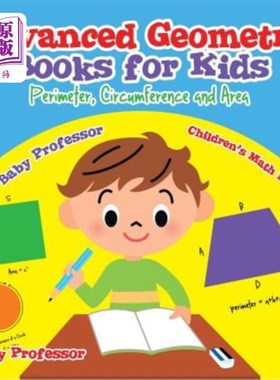 海外直订Advanced Geometry Books for Kids - Perimeter, Circumference and Area Children's  儿童高级几何书-周长、周长