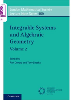 海外直订Integrable Systems and Algebraic Geometry: Volume 2 可积系统与代数几何:卷2