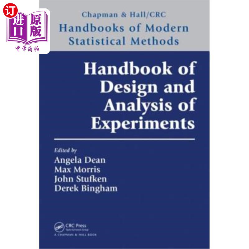 海外直订Handbook of Design and Analysis of Experiments 实验设计与分析手册