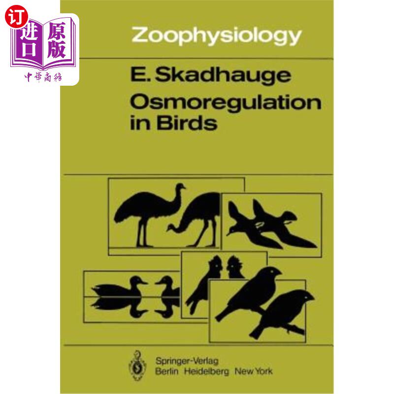 海外直订Osmoregulation in Birds 鸟类渗透调节