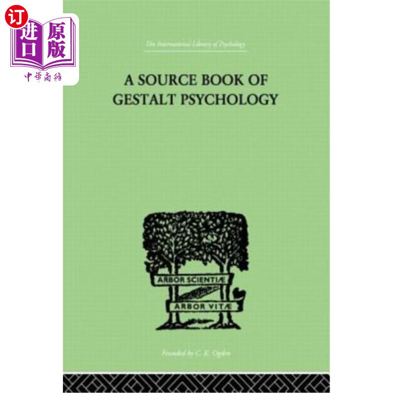 海外直订A Source Book of Gestalt Psychology 格式塔心理学资料