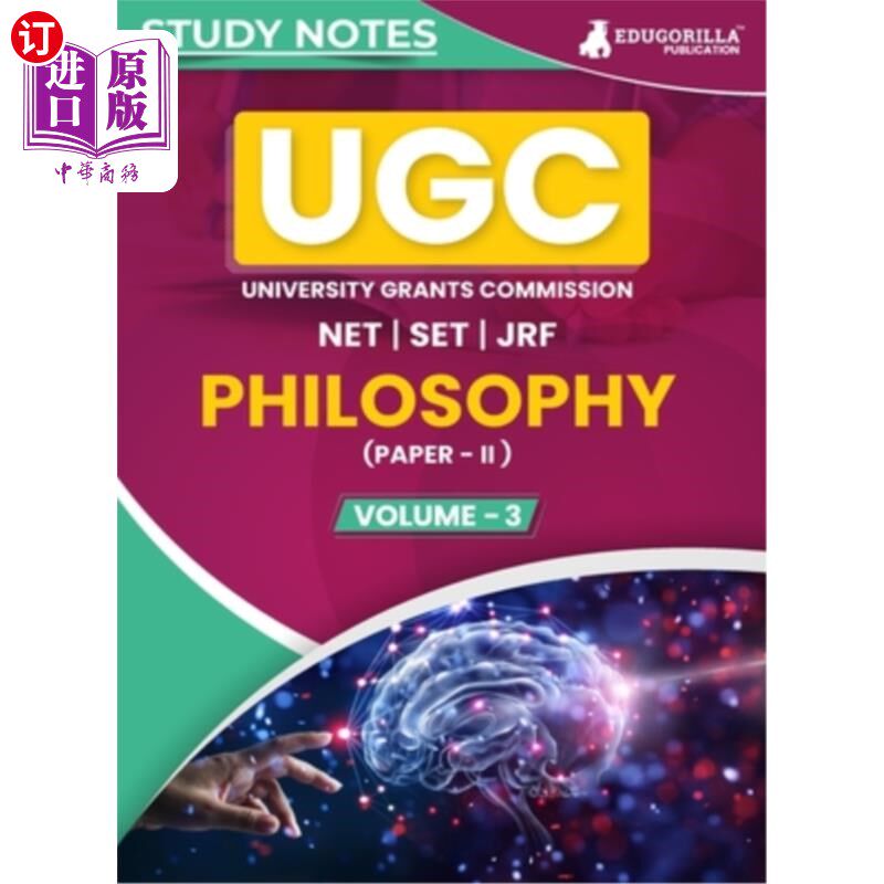 海外直订UGC NET Paper II Philosophy (Vol 3) Topic-wise Notes (English Edition) A Complet UGC . NET论