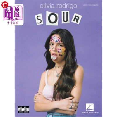 海外直订Olivia Rodrigo - Sour: Piano/Vocal/Guitar Songbook 奥利维亚罗德里戈-酸:钢琴/声乐/吉他歌曲册