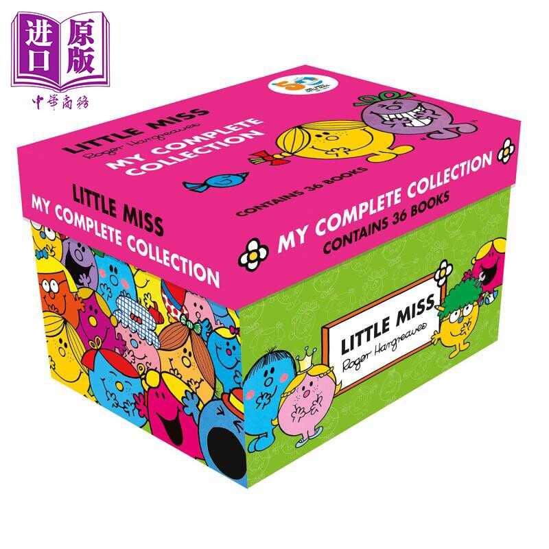 妙小姐合集故事 36册 Little Miss My Complete Collection 盒装 英文原版 儿童卡通动画 绘本故事书 进口童书【中商原版】