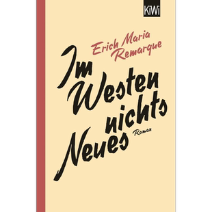 【德文版】德国文学 西线无战事 Im Westen nichts Neues 德语原版 埃里希 雷马克 Erich M Remarque 战争小说【中商原版】