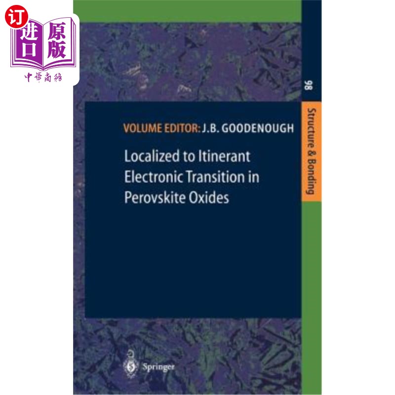 海外直订医药图书Localized to Itinerant Electronic Transition in Perovskite Oxides钙钛矿氧化物中的定域到巡回电子跃迁