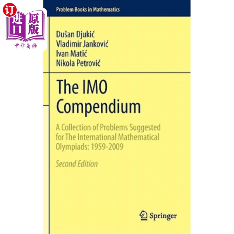 海外直订The Imo Compendium: A Collection of Problems Suggested for the International Mat 国际海事组织简编：为国际数