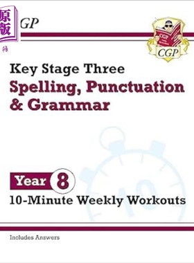 CGP原版 KS3 Year 8 Spelling Punctuation and Grammar【中商原版】