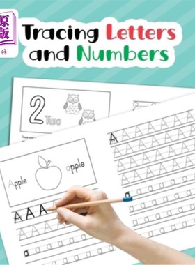 海外直订Tracing Letters and Numbers: Learn How to Write Alphabet Upper and Lower Case an 追踪字母和数字：学习如何为