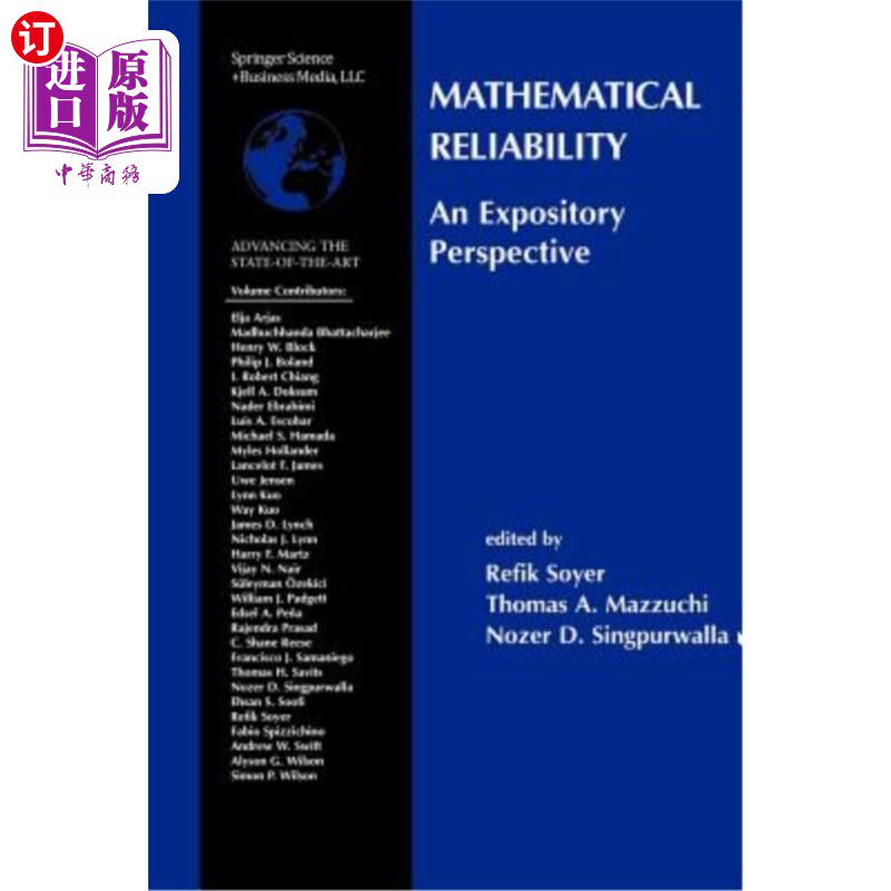 海外直订Mathematical Reliability: An Expository Perspective 数学可靠性：一种解释的观点