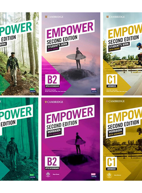英文原版剑桥成人英语教程 Empower 第二版 Students Book Workbook 剑桥成人英语赋能 B1+ B2 C1级别学生书+练习册 配电子书 答案