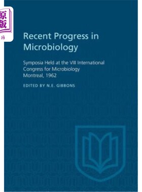 海外直订医药图书Recent Progress in Microbiology VIII: Symposia Held at the VIII International Co 微生物学的新进展VI