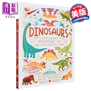 恐龙 探索史前生命与地质年代 全彩百科 Dinosaurs Exploring Prehistoric Life 英文原版 Rachel Ignotofsky【中商原版】