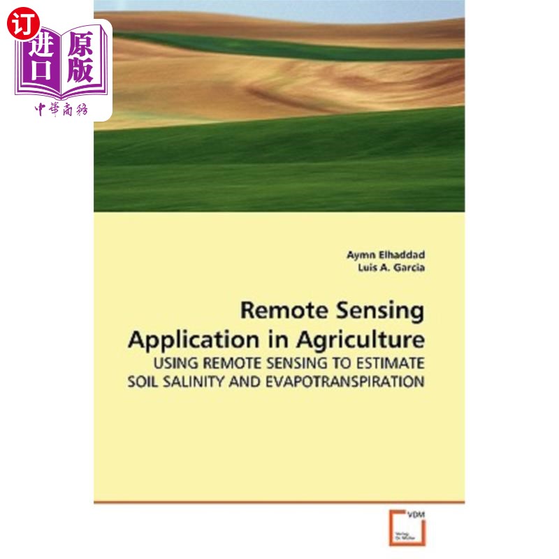 海外直订Remote Sensing Application in Agriculture 遥感在农业中的应用