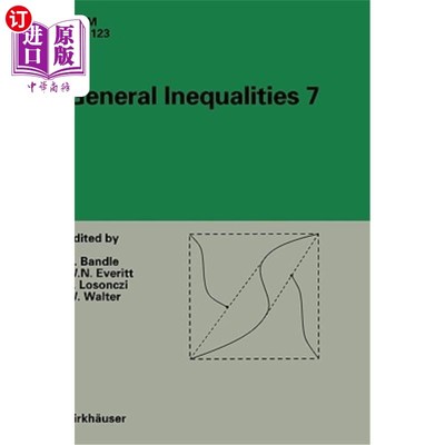 海外直订General Inequalities 7: 7th International Conference at Oberwolfach, November 13 一般不平等7:第7届国际会议
