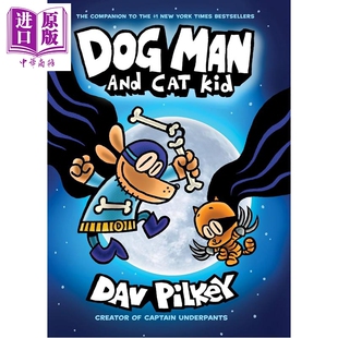 Man 中商原版 英文原版 Dog 儿童侦探推理及探险漫画故事书 and 7岁以上 神探狗狗桥梁漫画 Cat 进口童书 Kid