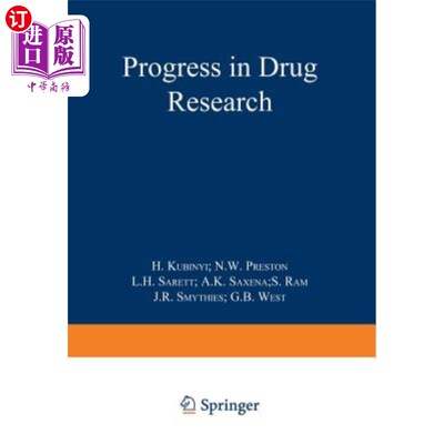 海外直订Progress in Drug Research / Fortschritte Der Arzneimittelforschung / Progrès Des 药物研究进展/Arzneimi