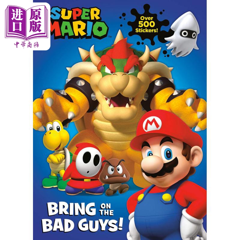 Super Mario Bring on the Bad Guys! (Nintendo) 任天堂超级马里奥的坏人书 英文原版进口图书儿童绘本卡通动画【中商原版】