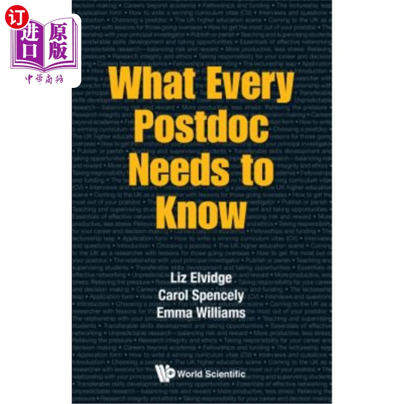 海外直订What Every Postdoc Needs to Know 每个博士后都需要知道什么