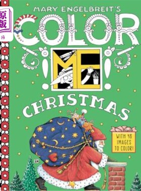 海外直订Mary Engelbreit's Color Me Christmas Coloring Book: A Christmas Holiday Book for 玛丽·恩格尔布雷特的《给我