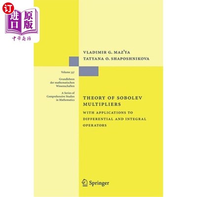 海外直订Theory of Sobolev Multipliers: With Applications to Differential and Integral Op