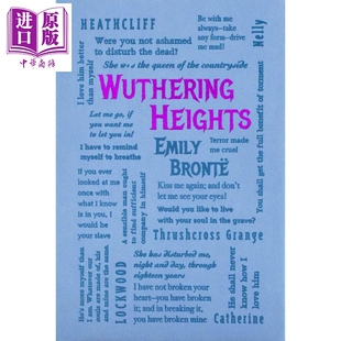 Heights 英文原版 中商原版 呼啸山庄 爱情故事 Wuthering Bronte 词云经典 Emily