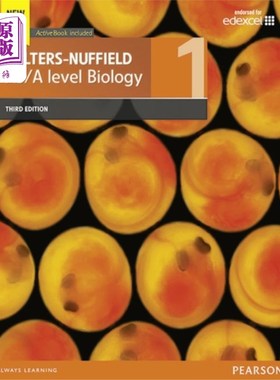 海外直订Salters-Nuffield AS/A level Biology Student Book... 萨尔特斯-纳菲尔德 AS/A 级生物学生书 1 + 活动书