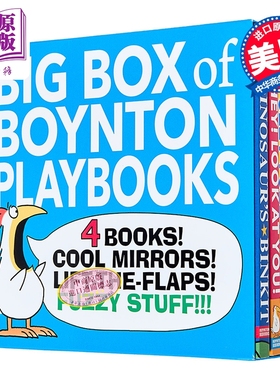 桑德拉.博因顿玩乐故事 4册套装 Sandra Boynton Big Box Of Boynton Playbooks Boxed Set 英文原版 幼儿纸板书【中商原版】