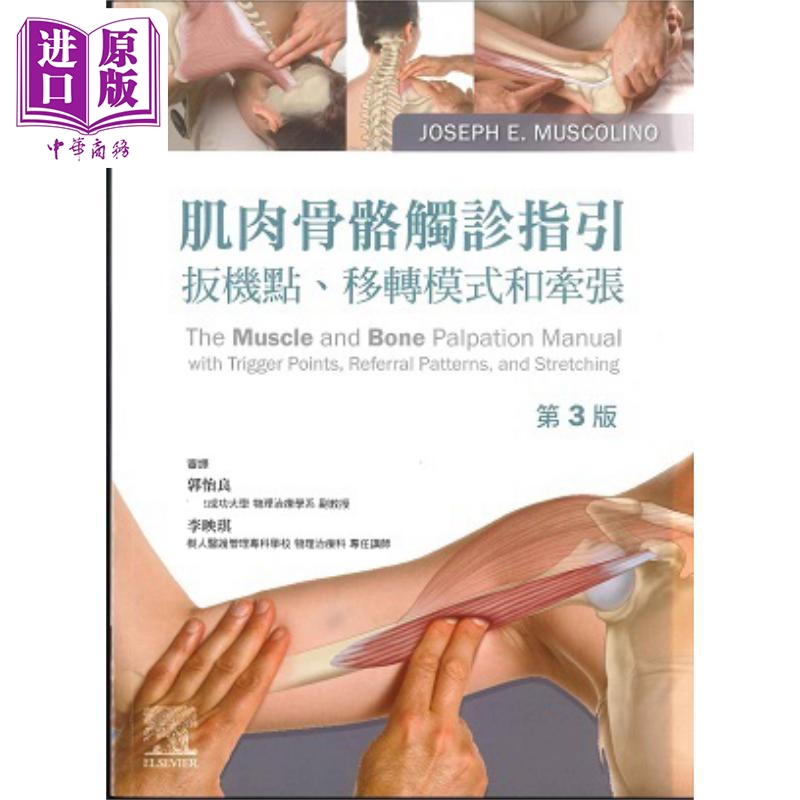 肌肉骨骼触诊指引 扳机点 移转模式和牵张 港台原版 Joseph E Muscolino 台湾爱思唯尔【中商原版】