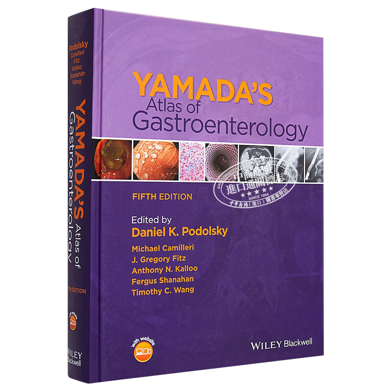 现货 山田胃肠病学图集 第5版 Yamada S Atlas Of Gastroenterology Daniel Podolsky 英文原版【中商原版】wiley