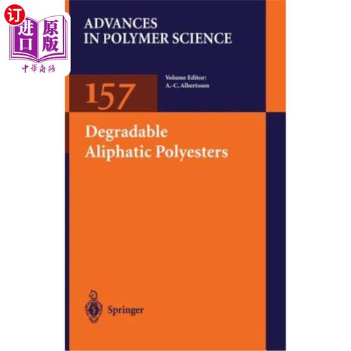 海外直订医药图书Degradable Aliphatic Polyesters 可降解脂肪族聚酯