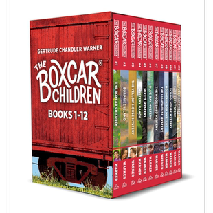 棚车少年 英文版1-12 The Boxcar Children 礼盒装 英文原版进口 儿童读物 冒险探险小说 儿童家庭成长文学读物【中商原版】