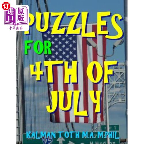 海外直订医药图书Puzzles for 4th of July: 133 Large Print Themed Word Search Puzzles 7月4日的字谜:133个大型印刷主题