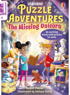 解谜冒险书 失踪的独角兽 Puzzle Adventures The Missing Unicorn 英文原版进口儿童推理探险小说故事书 7岁以上【中商原版?