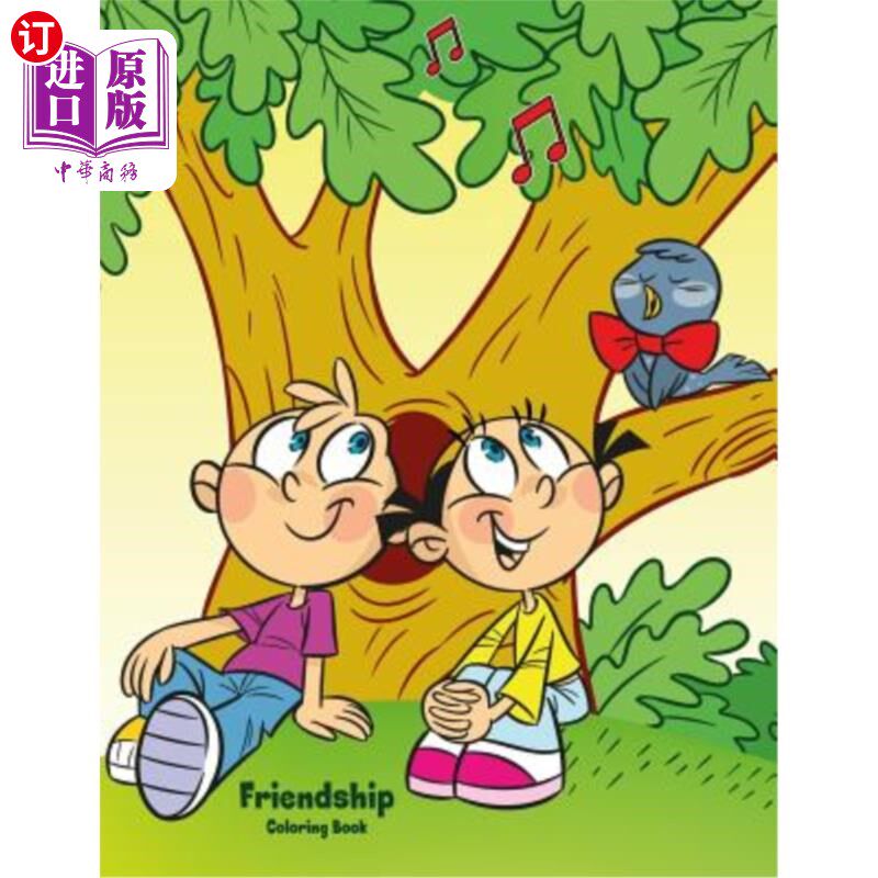 海外直订Friendship Coloring Book 1 友谊彩绘书1